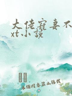 大佬宠妻不腻txt小说