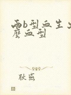 两b型血生出什么血型