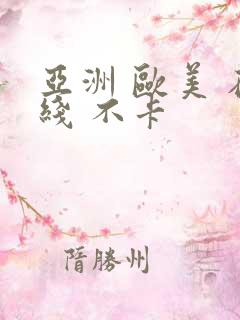 亚洲 欧美 在线 不卡