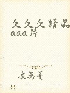 久久久精品一区aaa片