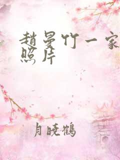 赵曼竹一家三口照片