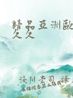 精品亚洲欧美久久久