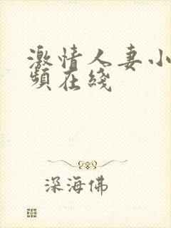 激情人妻小说视频在线