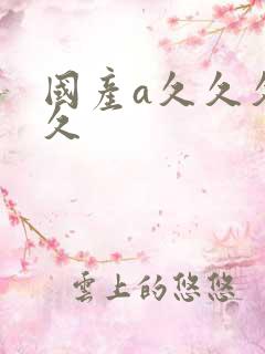 国产a久久久久久