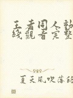 王者同人动漫在线观看完整版免费高