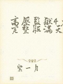 高压监狱4免费完整版满天星