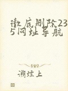 彻底删除2345网址导航