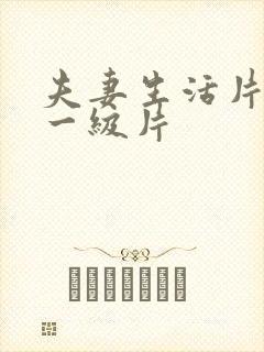 夫妻生活片黄色一级片