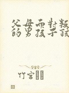 父母面对叛逆期的男孩子该怎么办