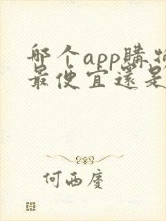 哪个app购物最便宜还是正品