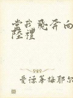 当我飞奔向你张陆礼