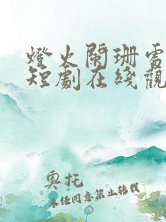 灯火阑珊处等你短剧在线观看