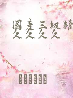 国产三级精品久久久久久