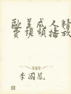 欧美成人精品免费视频播放