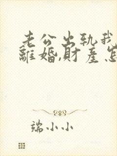 老公出轨我提出离婚,财产怎么分割