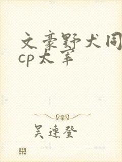 文豪野犬同人文cp太宰