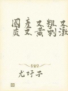 国产又粗又猛又爽又黄刺激视频