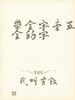 带金字旁五行属金的字