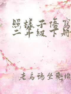 照样子仿写句子二年级下册