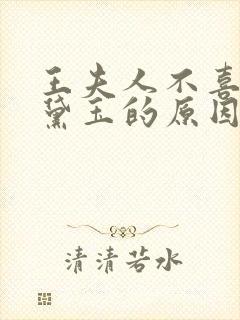 王夫人不喜欢林黛玉的原因