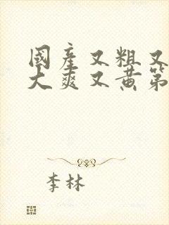 国产又粗又猛又大爽又黄第1集