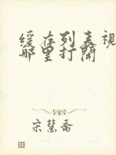 缓存列表视频在哪里打开