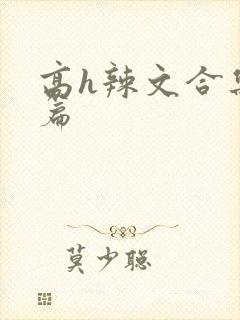 高h辣文合集短篇