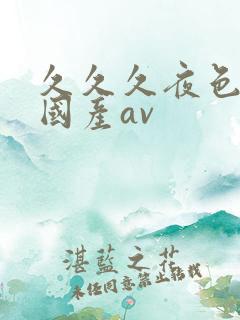 久久久夜色精品国产av