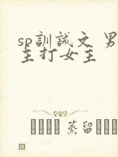sp训诫文 男主打女主