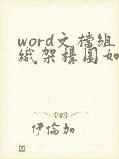 word文档组织架构图如何制作