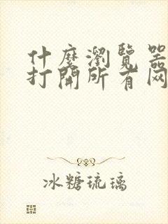 什么浏览器可以打开所有网页