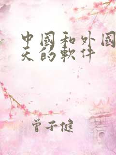 中国和外国人聊天的软件