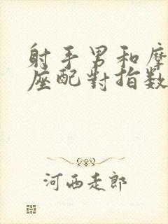 射手男和摩羯女座配对指数