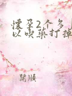 怀孕2个多月可以吃药打掉孩子吗