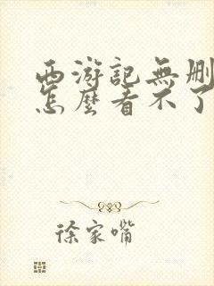 西游记无删减版怎么看不了