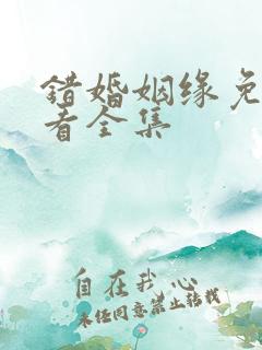 错婚姻缘免费观看全集