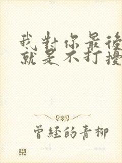 我对你最后的爱就是不打扰是什么歌