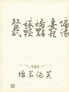 替嫁娇妻偏执总裁轻点宠汤贝贝