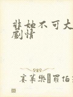 非她不可大结局剧情