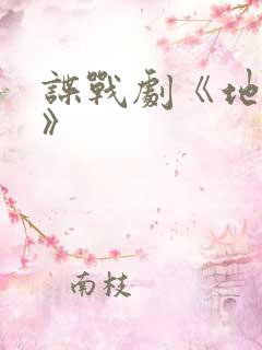 谍战剧《地下党》