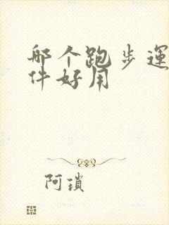 哪个跑步运动软件好用