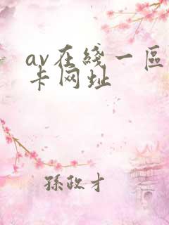 av在线一区不卡网址