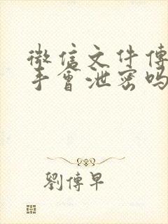 微信文件传输助手会泄密吗