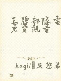 王牌部队电视剧免费观看