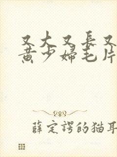 又大又长又圆又黄少妇毛片