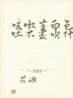 咳嗽有白色粘痰吐不尽吃什么药