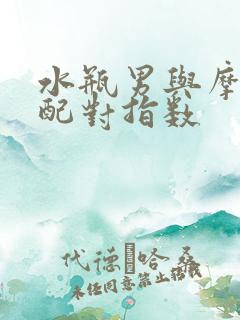 水瓶男与摩羯女配对指数