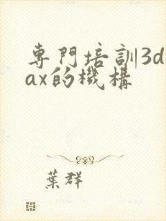 专门培训3dmax的机构