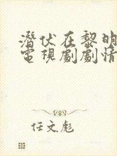 潜伏在黎明之前电视剧剧情介绍