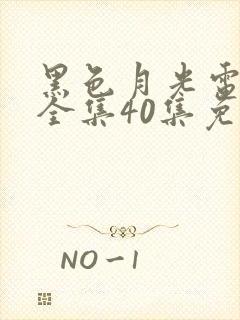 黑色月光电视剧全集40集免费观看